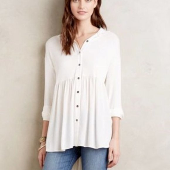 Anthropologie Everleigh Tova Button Down Shirt - Picture 2 of 5